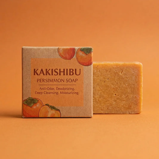 Caja y pastilla de jabón KAKISHIBU