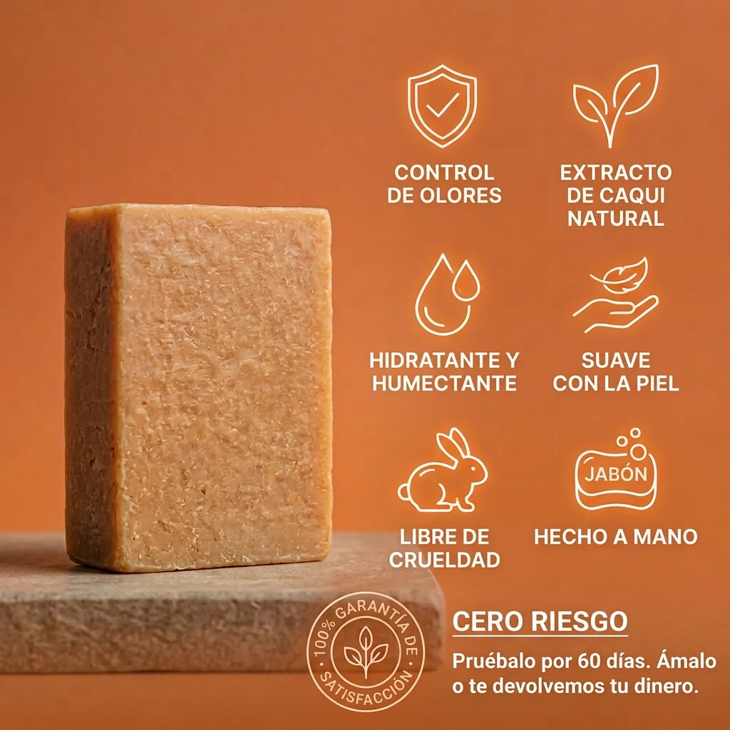 Propiedades del jabón KAKISHIBU y garantía de 60 días